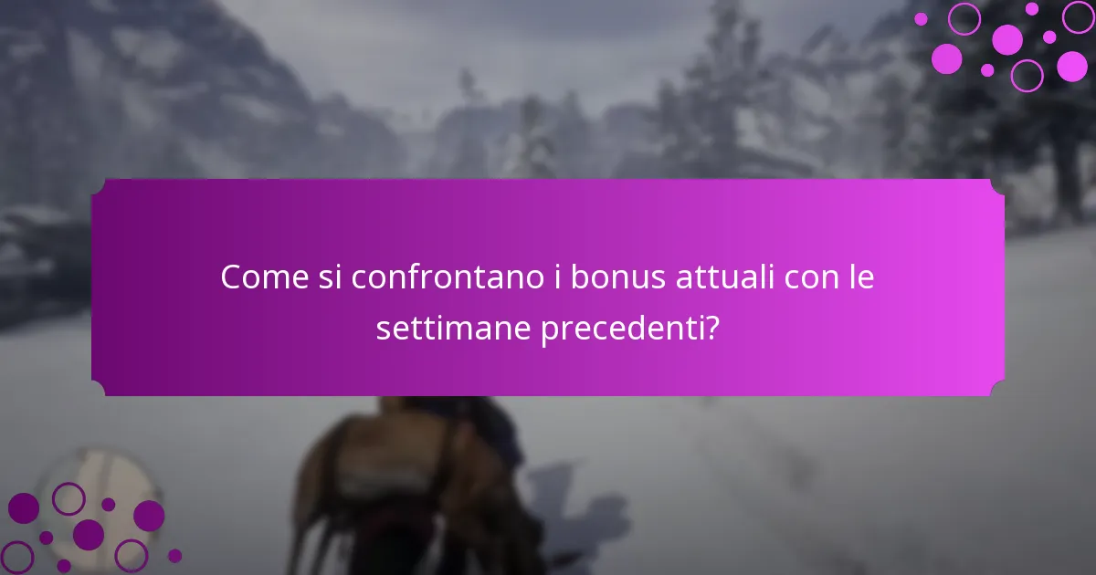 Quando iniziano e finiscono i bonus degli eventi settimanali?