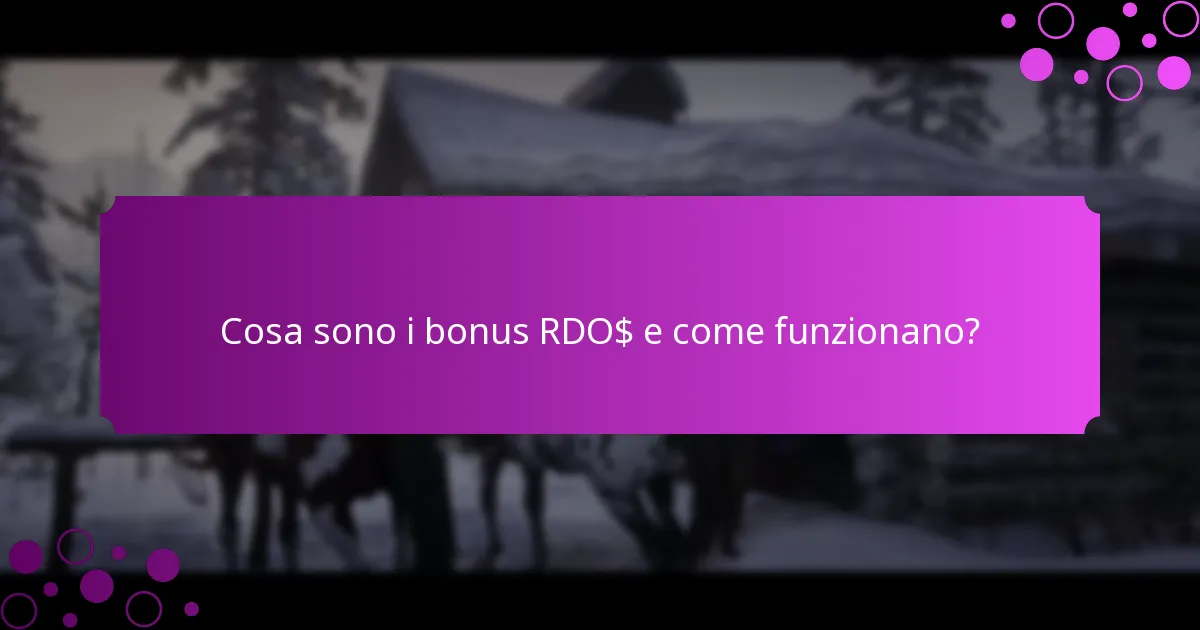 Quali eventi mensili offrono bonus RDO$?