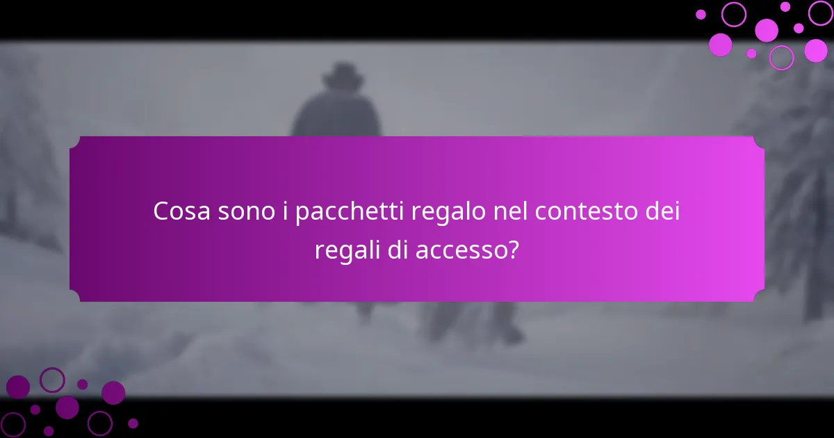 Quali tipi di ricompense posso aspettarmi dai pacchetti regalo?