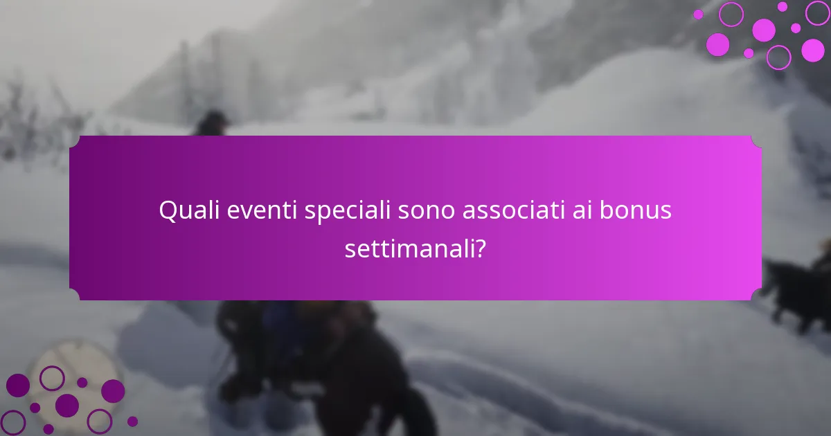 Quali ricompense esclusive possono guadagnare i giocatori attraverso i bonus settimanali?